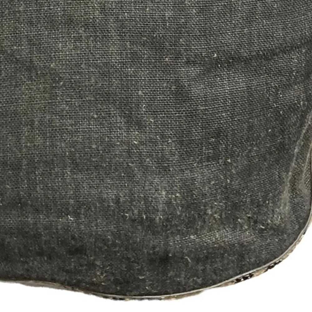 Theory canvas and snakeskin embossed leather hobo bag